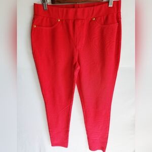 MICHAEL KORS RED‎ SKINNY PANT SIZE LARGE VGUC